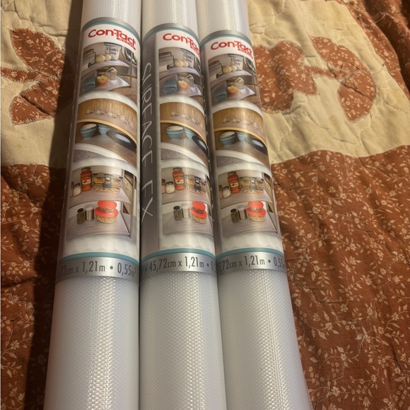 Con-Tact Brand Surface FX Roll Diamond clear. 18in. X 4Ft / 6sq ft. 3- Rolls New - Picture 1 of 8